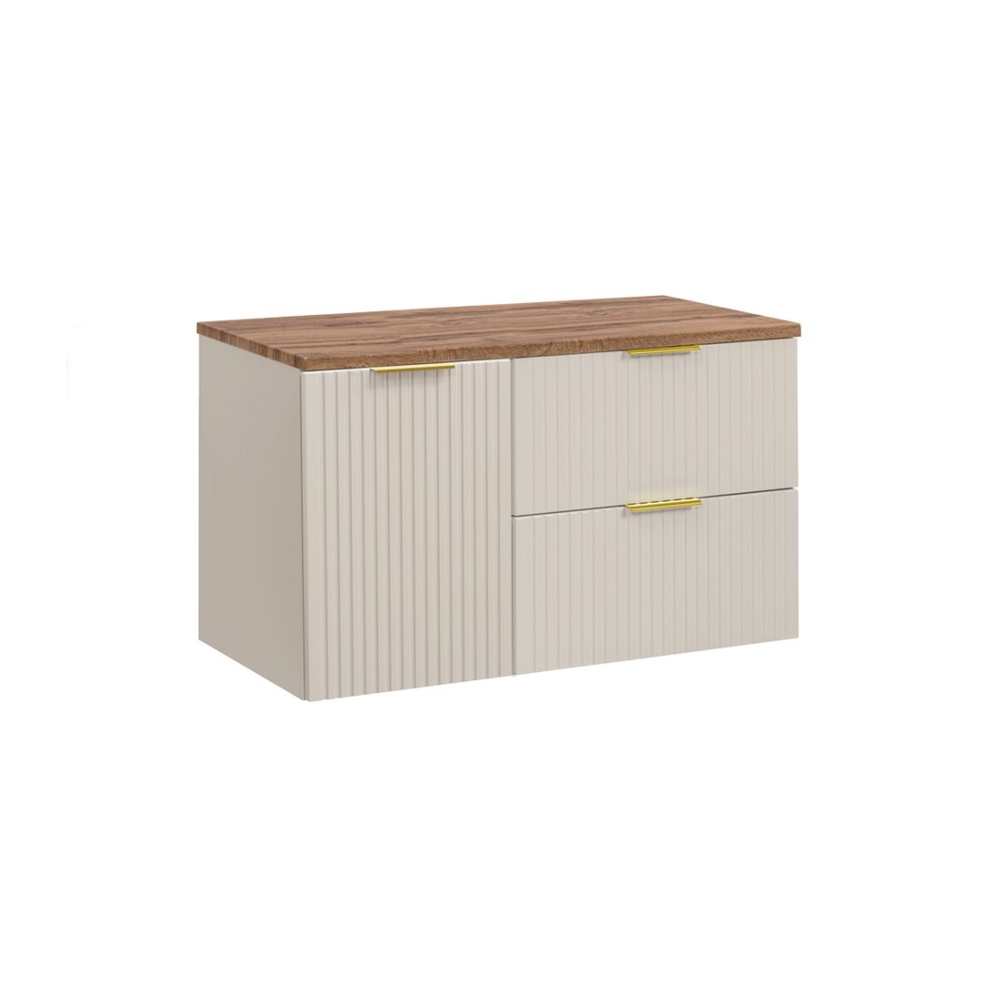 Ensemble de salle de bains NOXERA 120 cm – Marron congo – Plan vasque