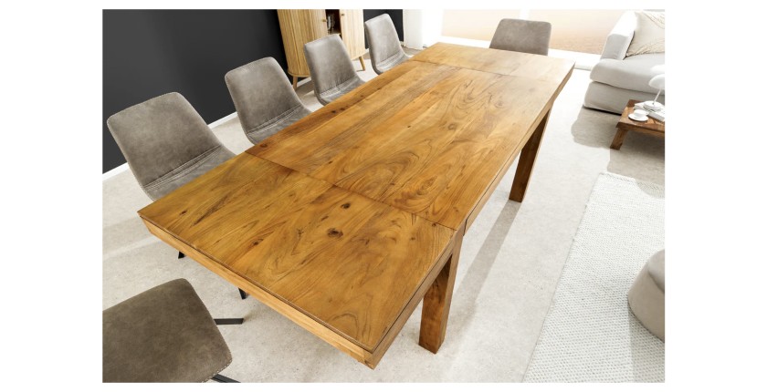 Table MELBO vu du dessus avec extension