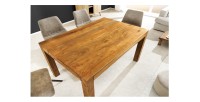 Table de salle à manger extensible MELBO bois miel naturel