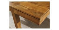 Zoom sur le coin de la table MELBO