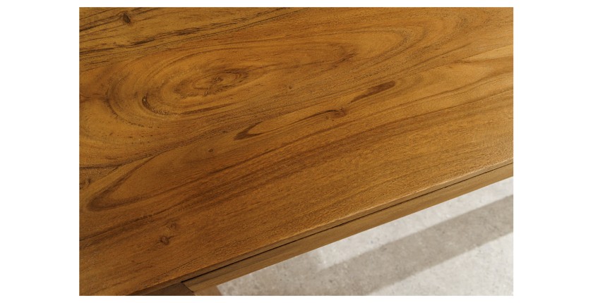 Zoom sur le plateau de la table MELBO