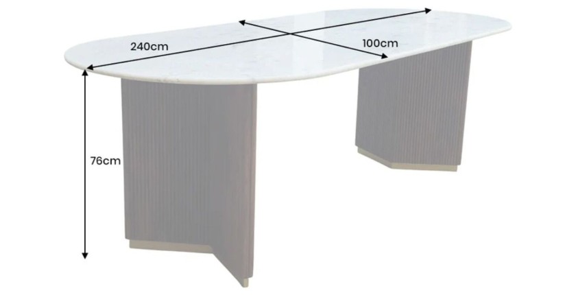 Table MARQUISE dimensions