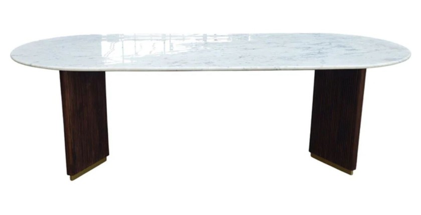 Table MARQUISE fond blanc