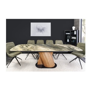 Table VORTEX beige vu de face