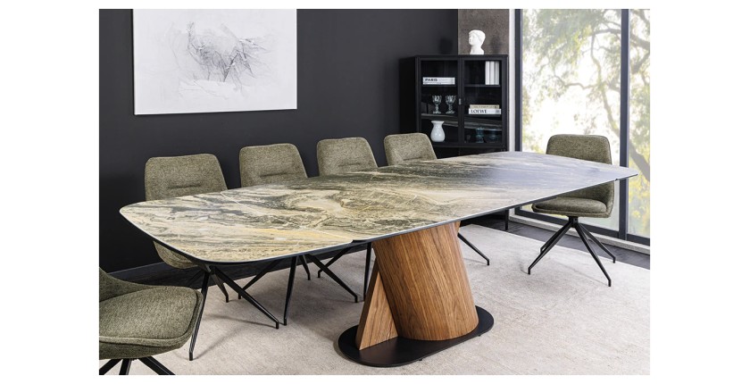 Table VORTEX beige décor 3D