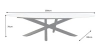 Table AERIS blanche dimensions