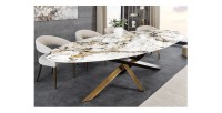 Table AERIS bronze dans un décor 3D