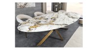 Table AERIS bronze vu de haut