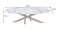 Table AERIS bronze dimensions