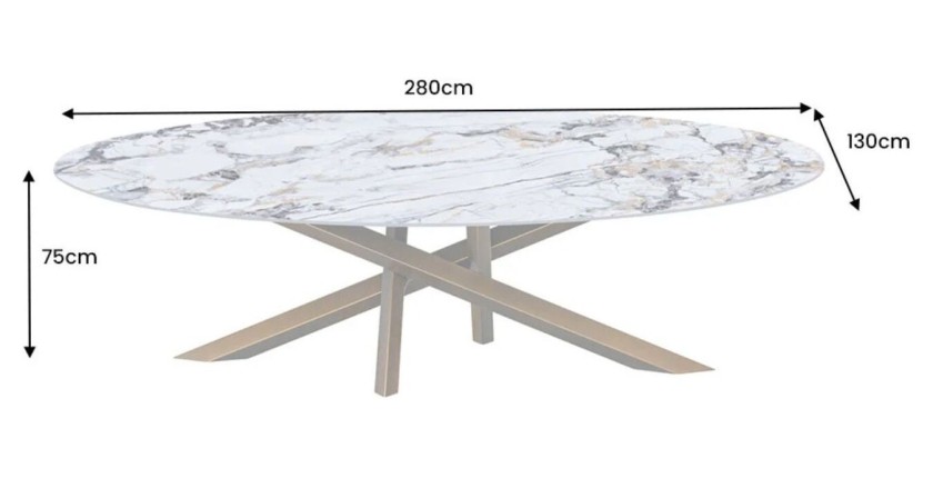 Table AERIS bronze dimensions