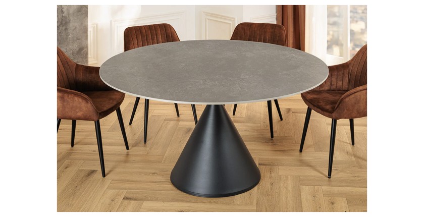 Table VOLTIS grise vu de haut