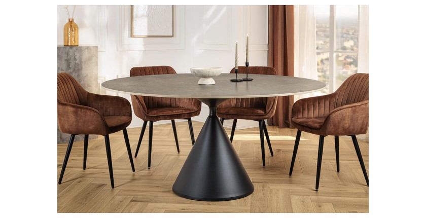 Table VOLTIS grise dans un décor 3D