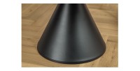 Zoom sur le pied de la table VOLTIS grise