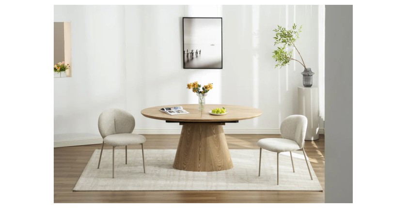Table LUMEA bois décor 3D sans extension