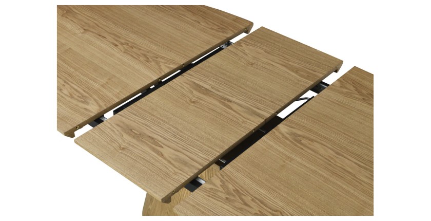 Zoom sur l'extension de la table LUMEA bois