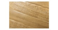 Zoom sur la texture de la table ovale SOLARA bois