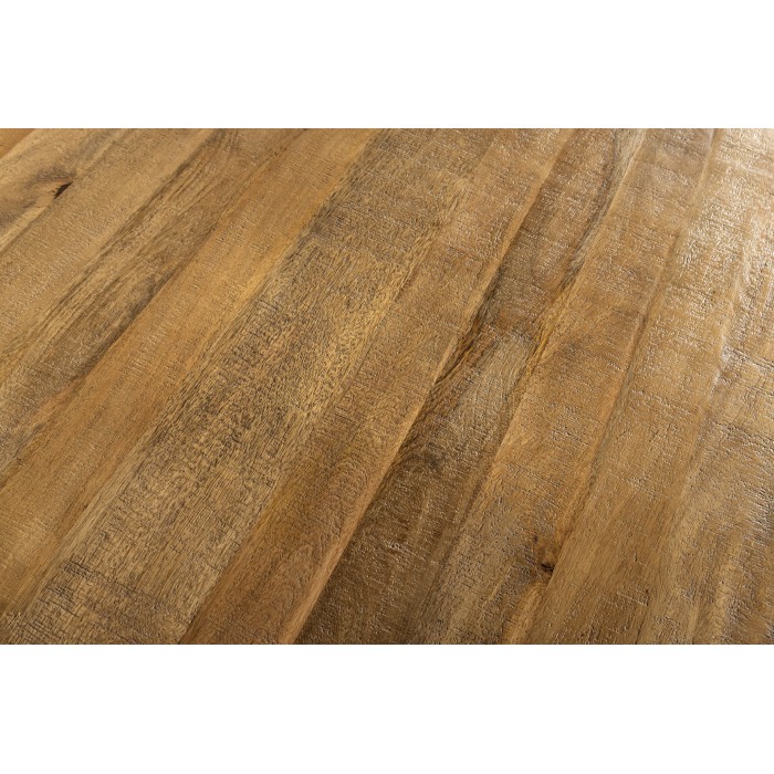 Tisch für das Esszimmer ELYA – Rund Durchmesser 140 cm – Massivholz Mango – Rustikaler Stil