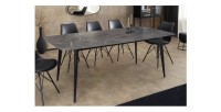 Table HEXA anthracite vu sous un autre angle