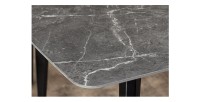 Zoom sur le plateau de la table HEXA anthracite