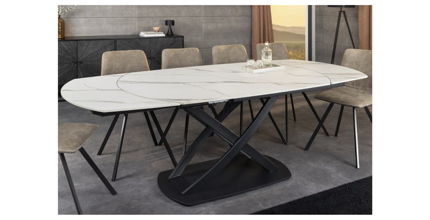 Table ATONIA blanche dans un décor 3D