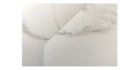 Zoom sur le plateau de la table ATONIA blanche