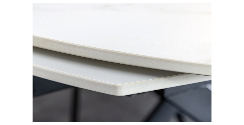 Zoom sur l'extension de la table ATONIA blanche