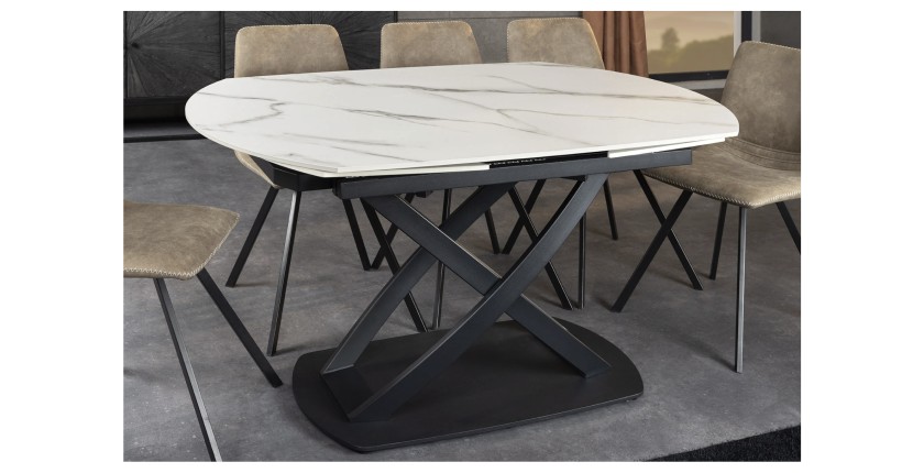 Table ATONIA blanche sur le côté