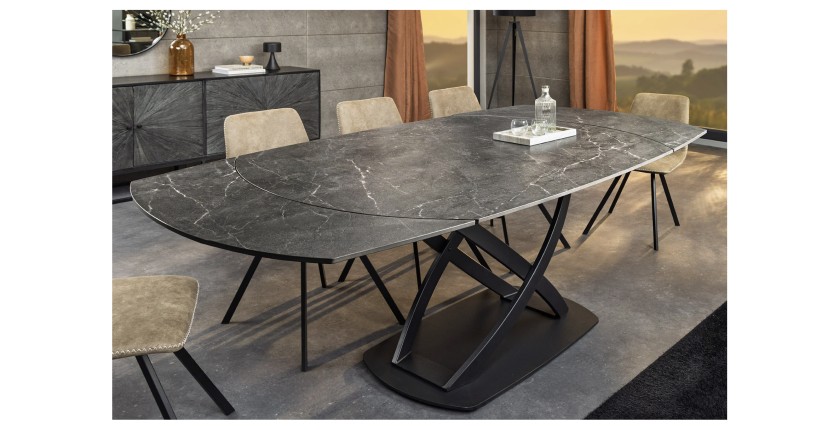 Table ATONIA anthracite dans un décor 3D