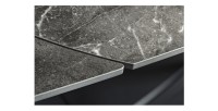 Zoom sur le plateau table anthracite ATONIA