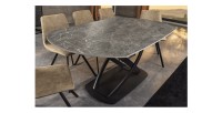 Table ATONIA anthracite sur le côté