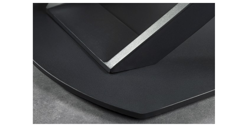 Zoom sur le pied de la table ATONIA anthracite