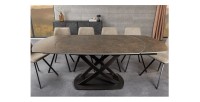 Table ATONIA bronze dans un décor 3D