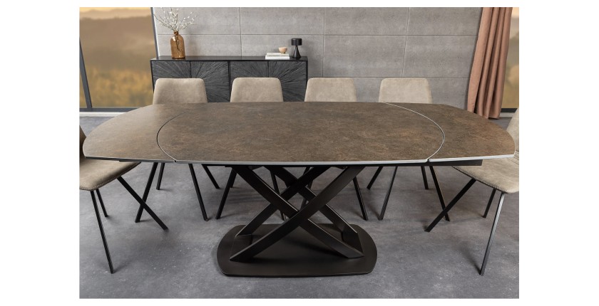 Table ATONIA bronze dans un décor 3D