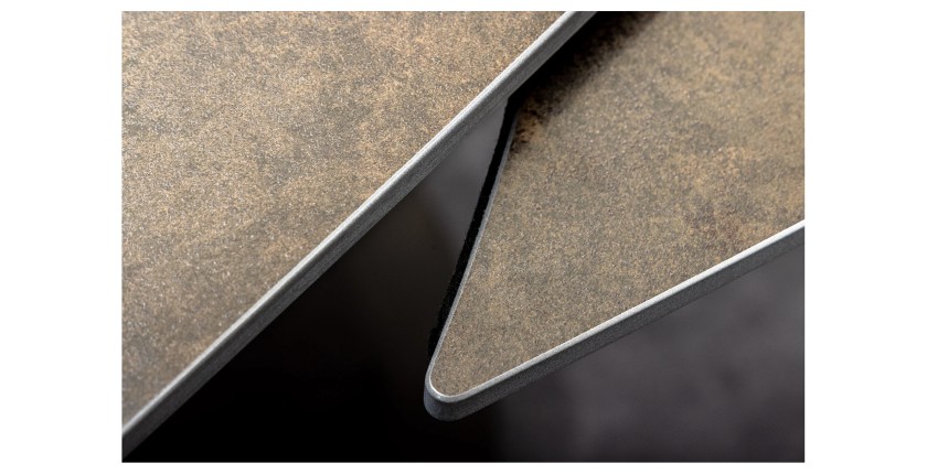 Zoom sur l'extension de la table ATONIA bronze