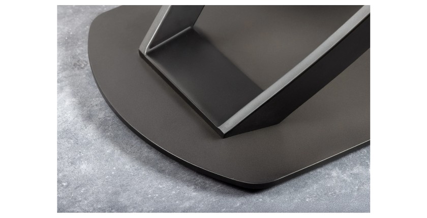 Zoom sur le pied de la table ATONIA bronze