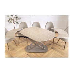 Mécanisme d'extensions de la table ATONIA beige