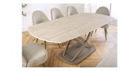 Table ATONIA beige avec extensions