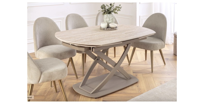 Table ATONIA beige sans extensions