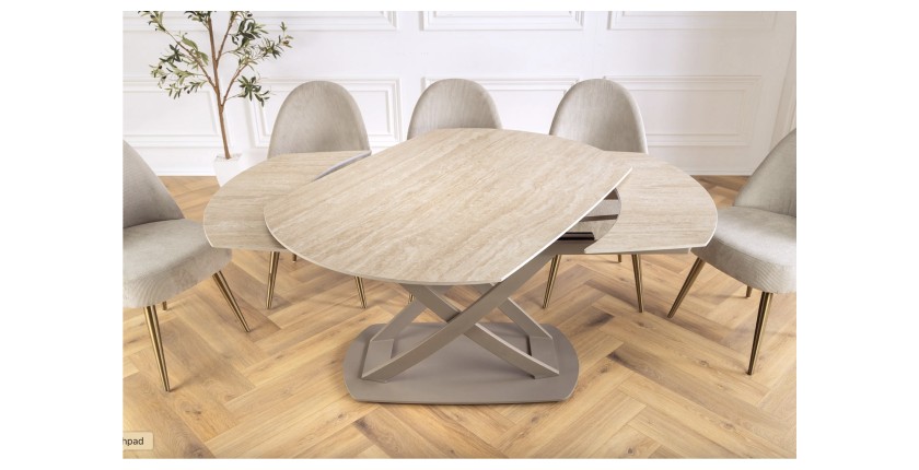 Zoom sur le mécanisme d'extensions ATONIA beige