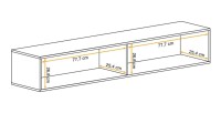 Vitrine horizontale dimensions