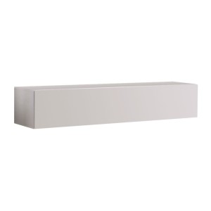 Meuble TV FLY – Cachemire mat – 3 niches fermées avec abattant