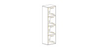 Vitrine opaque FLY cachemire ouverte dimensions