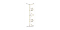 Vitrine FLY cachemire ouverte dimensions