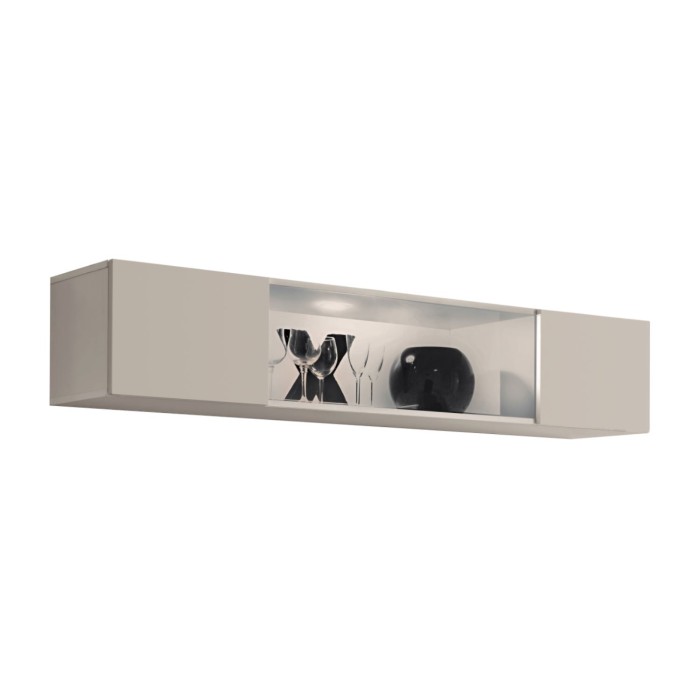 Vitrine horizontale partielle FLY cachemire