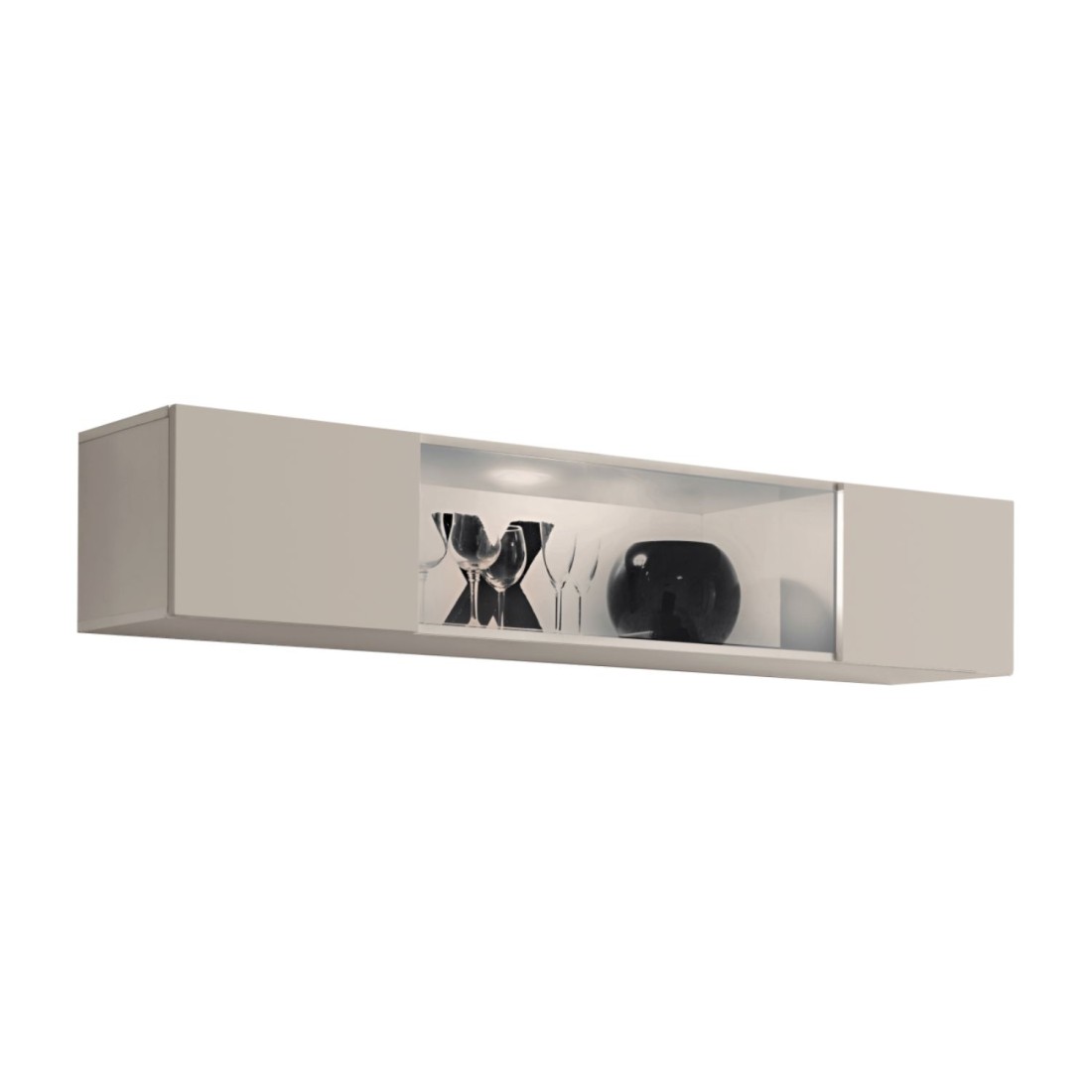Vitrine horizontale partielle FLY cachemire