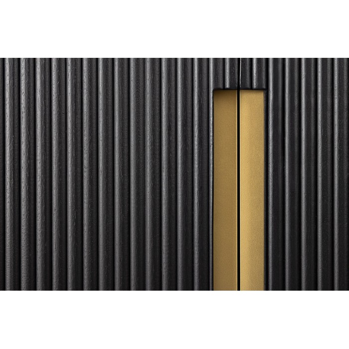 Buffet 160 cm 4 deuren zwart en goud - Collectie ORION