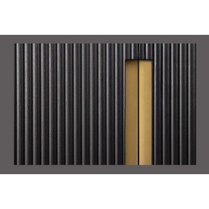 Buffet 160 cm 4 portes noir et doré – Collection ORION