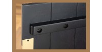 Buffet 160 cm 4 portes noir et doré – Collection ORION