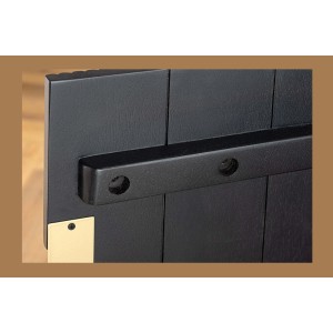 Buffet 160 cm 4 portes noir et doré – Collection ORION