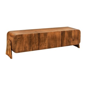 Meuble TV 160 cm bois massif marron – Collection NATURA